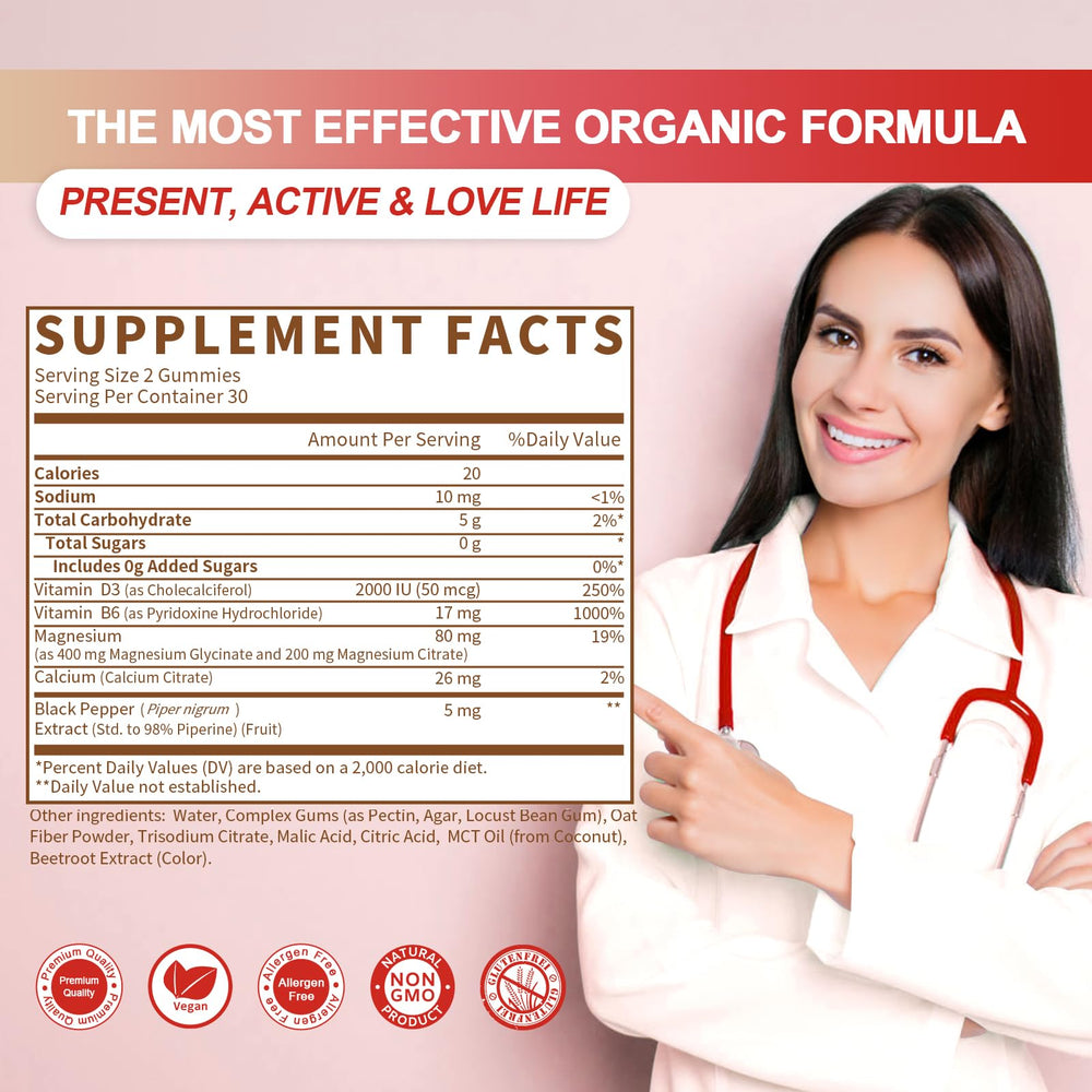 GreenPeople magnesium gummies on vegan gluten-free basis for conscious snacking.