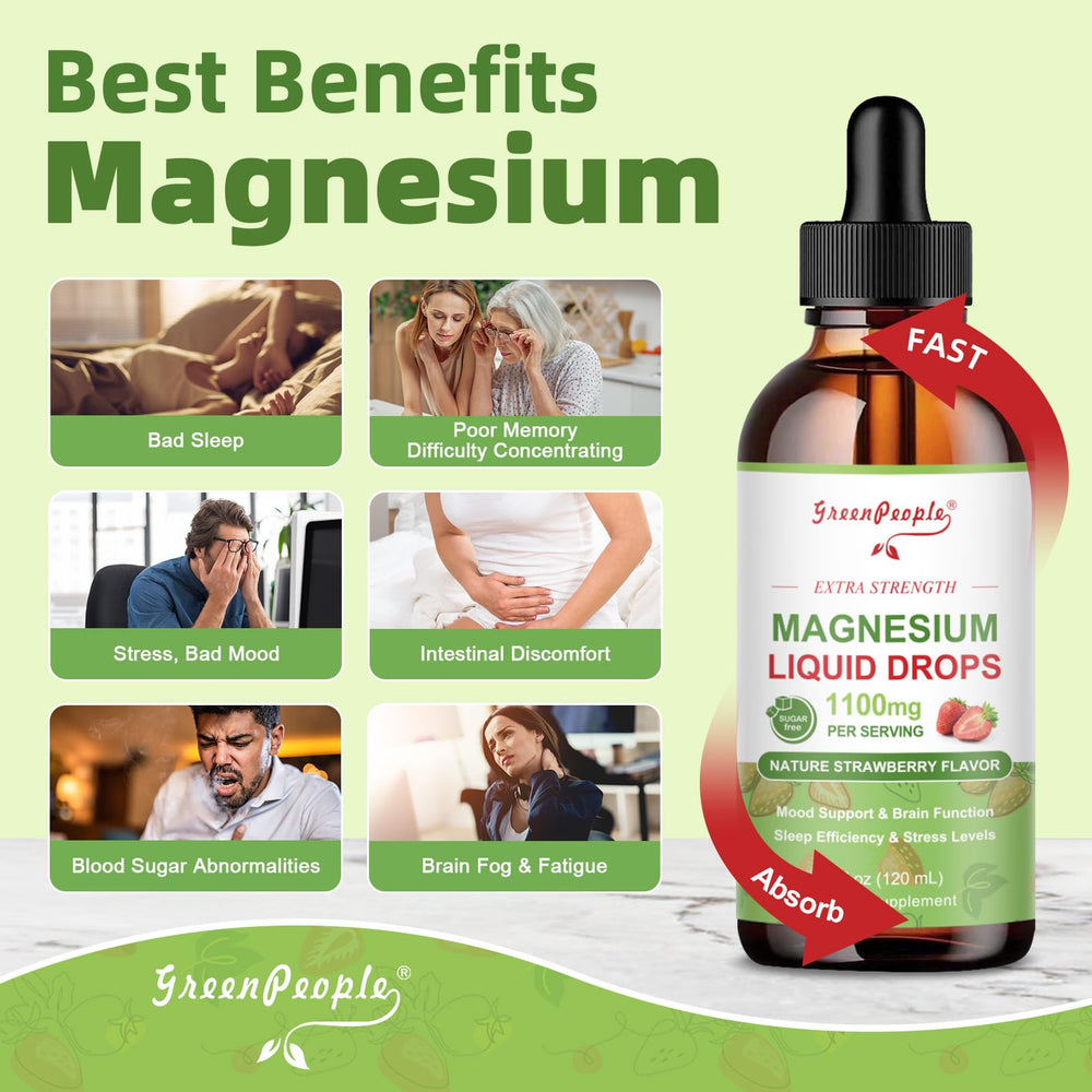GREENPEOPLE magnesium ingredients list highlights citrate and glycinate mix