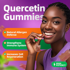 GreenPeople Quercetin Gummies two-pack display with 60 gummies together.