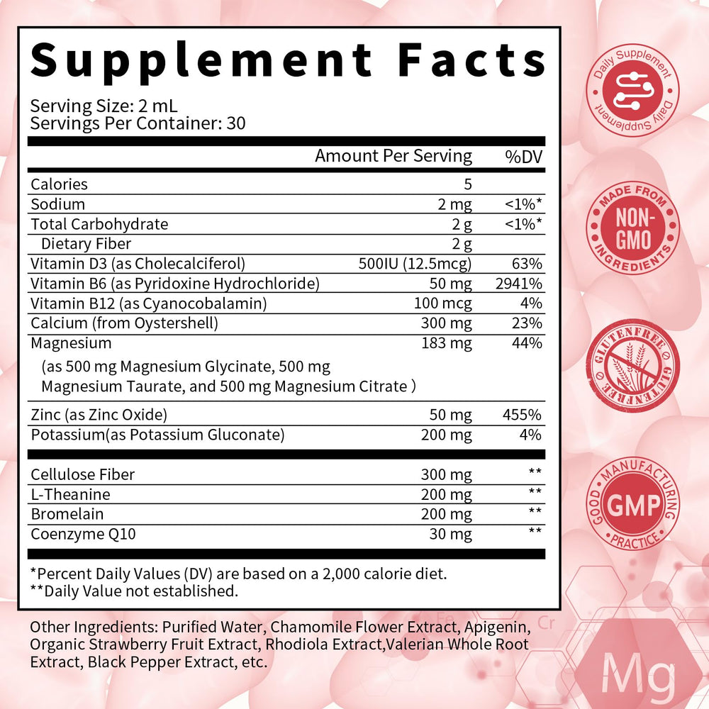 GreenPeople Triple Magnesium Liquid Drops packaging emphasizing vegan and non-GMO formula