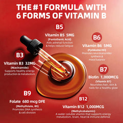 GREENPEOPLE Vitamin Methylated B Complex dropper designed for easy dosing.