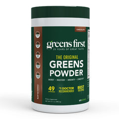 Greens First original bottle shown for daily nutrition and convenience.