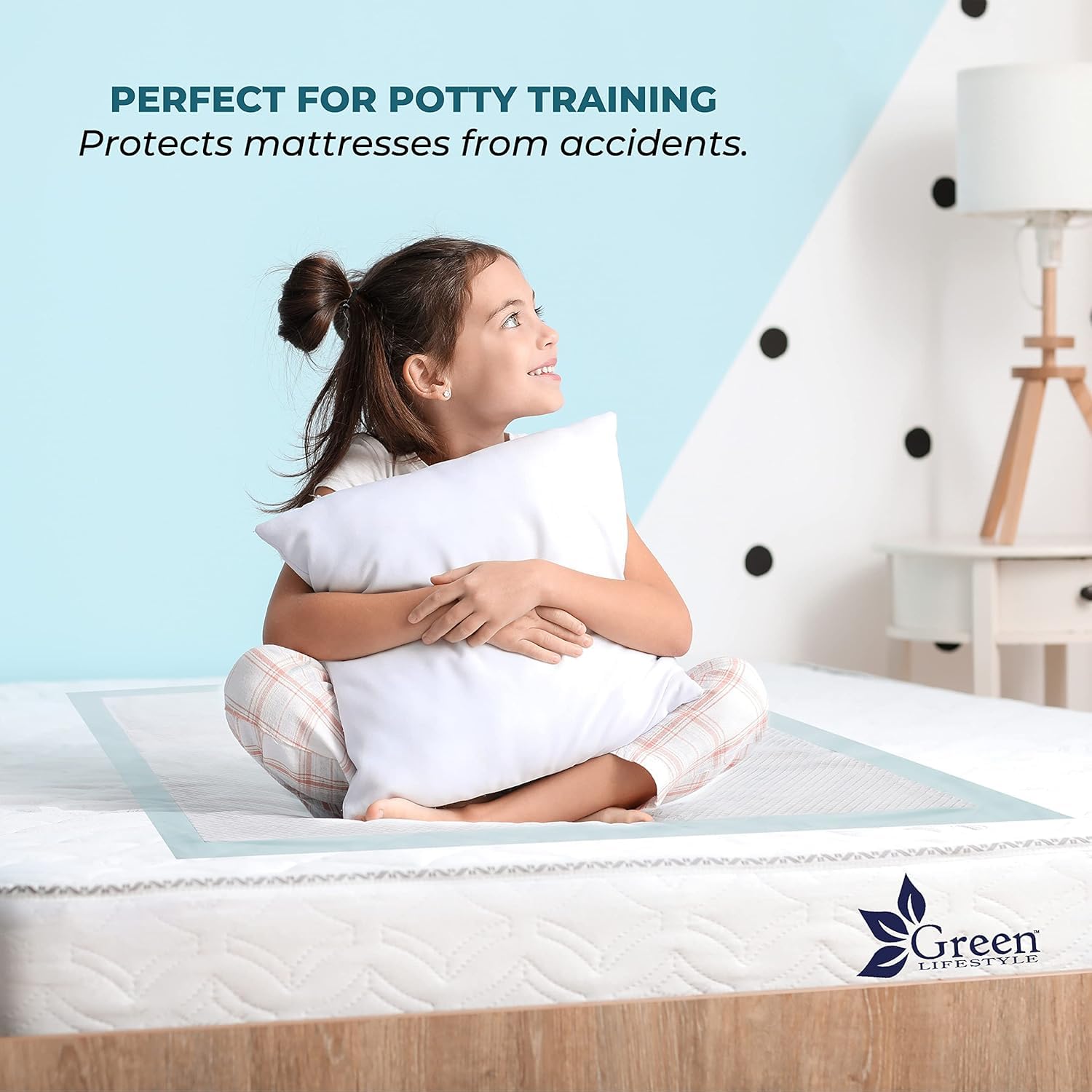 GREEN LIFESTYLE Underpads function as pet pads for dogs and cats.