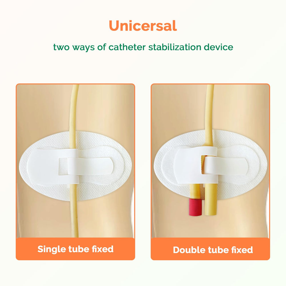 Greetmed Foley catheter stabilization device breathable latex-free materials for comfortable long wear.