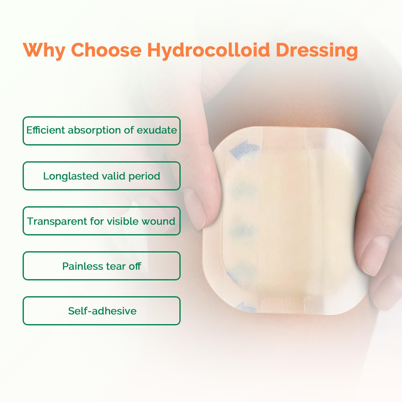 Greetmed hydrocolloid patch offers high absorption to manage exudate