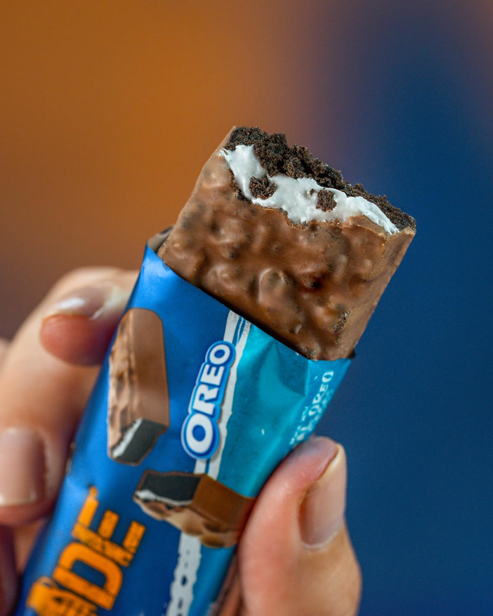 Grenade Oreo protein dough centre reveals rich cocoa and protein core