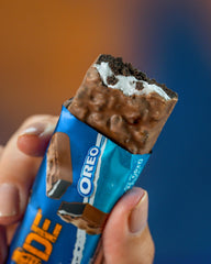 Grenade Oreo protein dough centre reveals rich cocoa and protein core