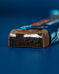Grenade Oreo real wafer pieces add crisp texture to the bar