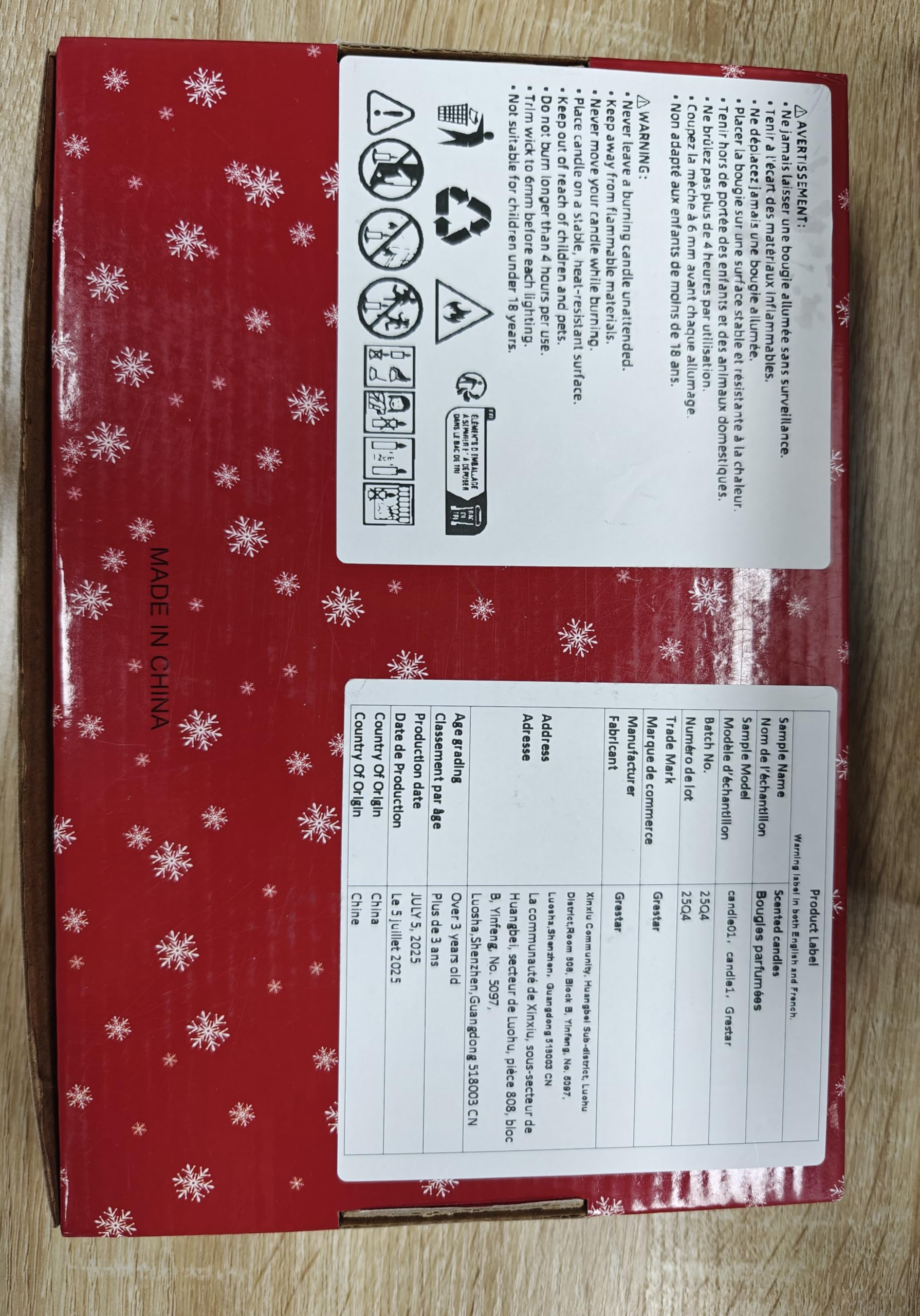 Grestar Christmas gift set tin enhances holiday gifting.