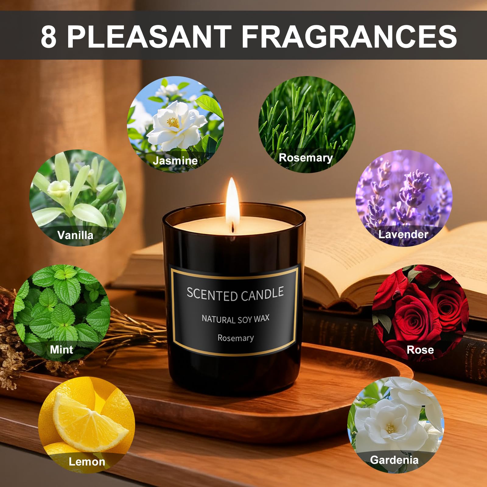 Grestar lavender-vanilla candle for calming, relaxing spaces.