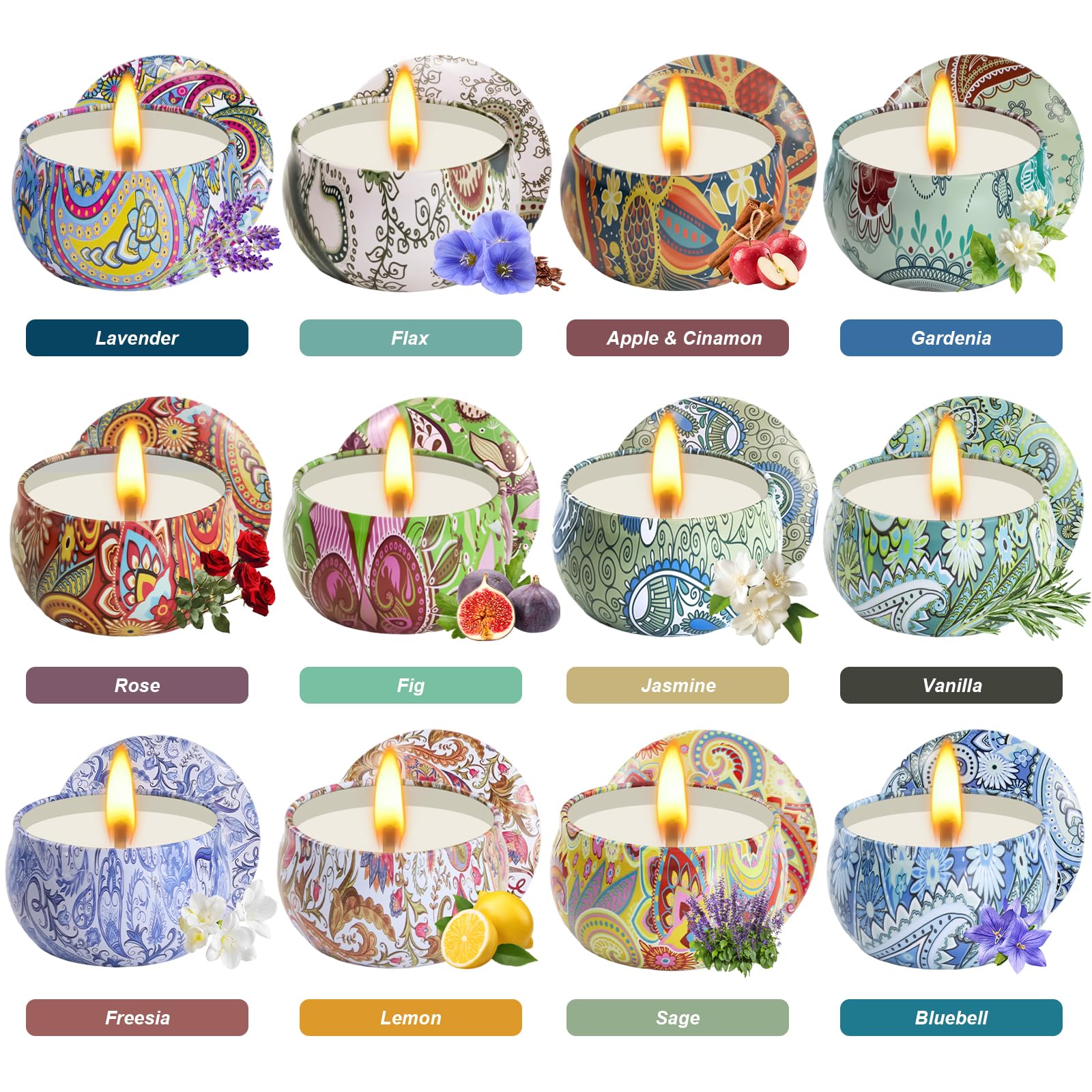 Grestar jasmine soy candle jar for long-lasting fragrance in living spaces.
