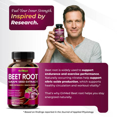 GriMed grape seed extract ingredient card with antioxidant support