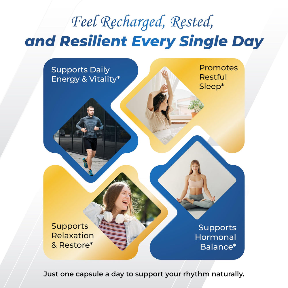 GriMed Magnesium Complex with Ginkgo Biloba for relaxation and balance.