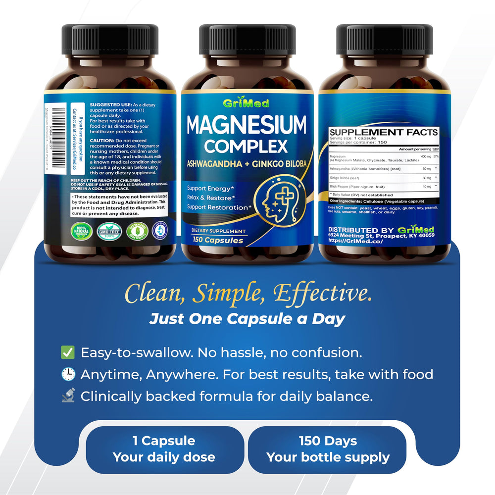 GriMed Magnesium Complex is gluten-free and sugar-free.