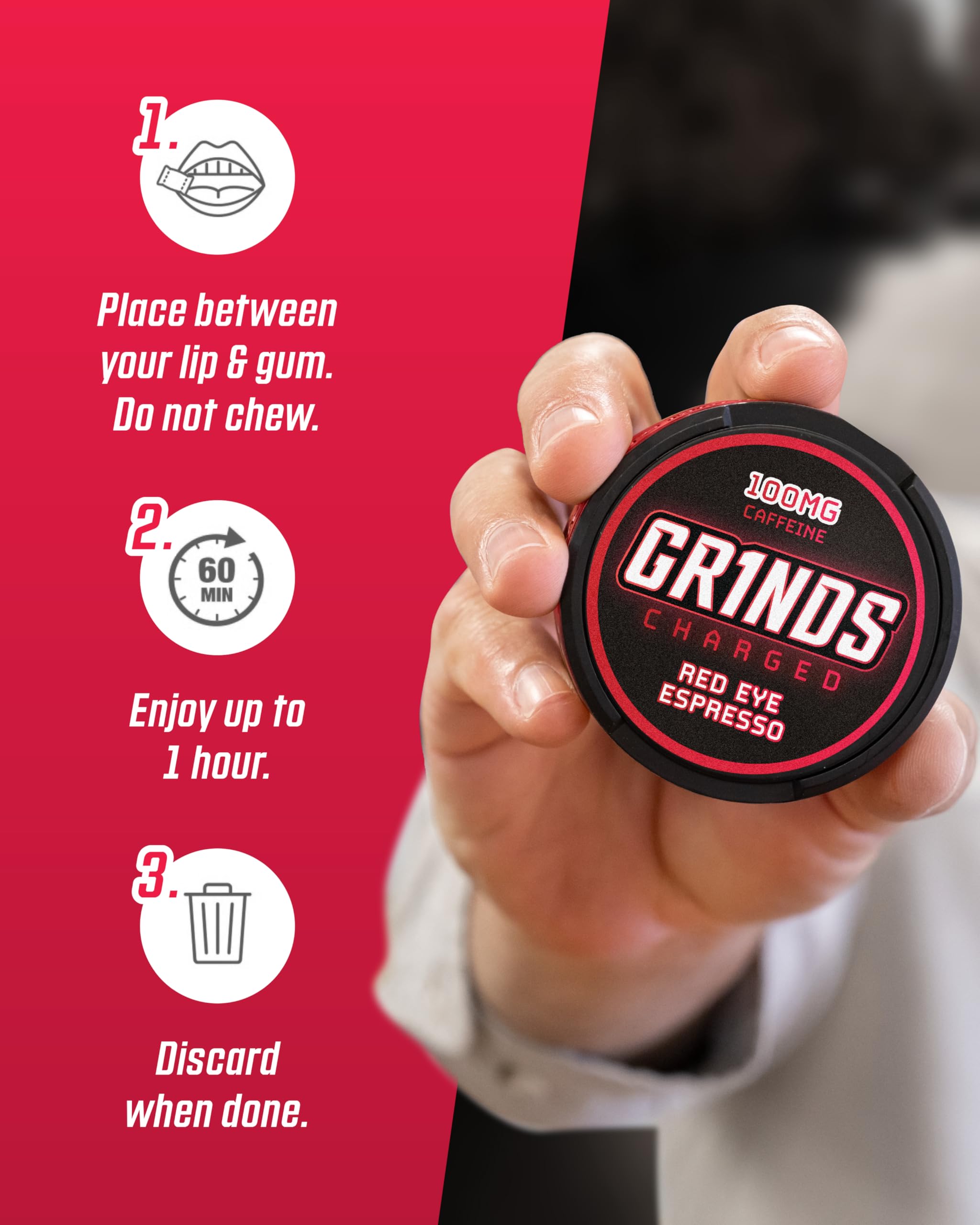 GRINDS 12-pouch can provides convenient daily energy in a portable pack.