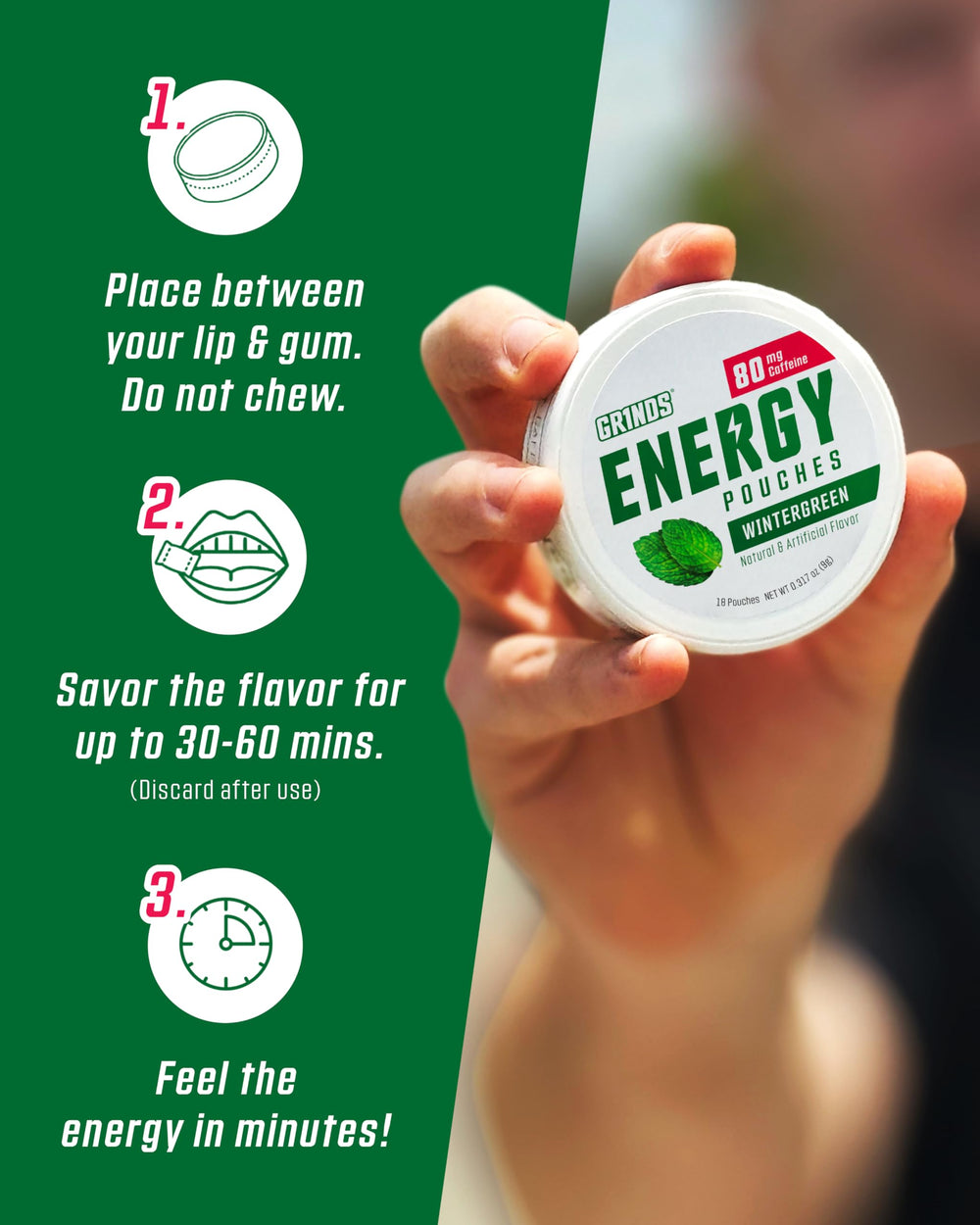 GRINDS can and pouches showcase travel-friendly energy on the go