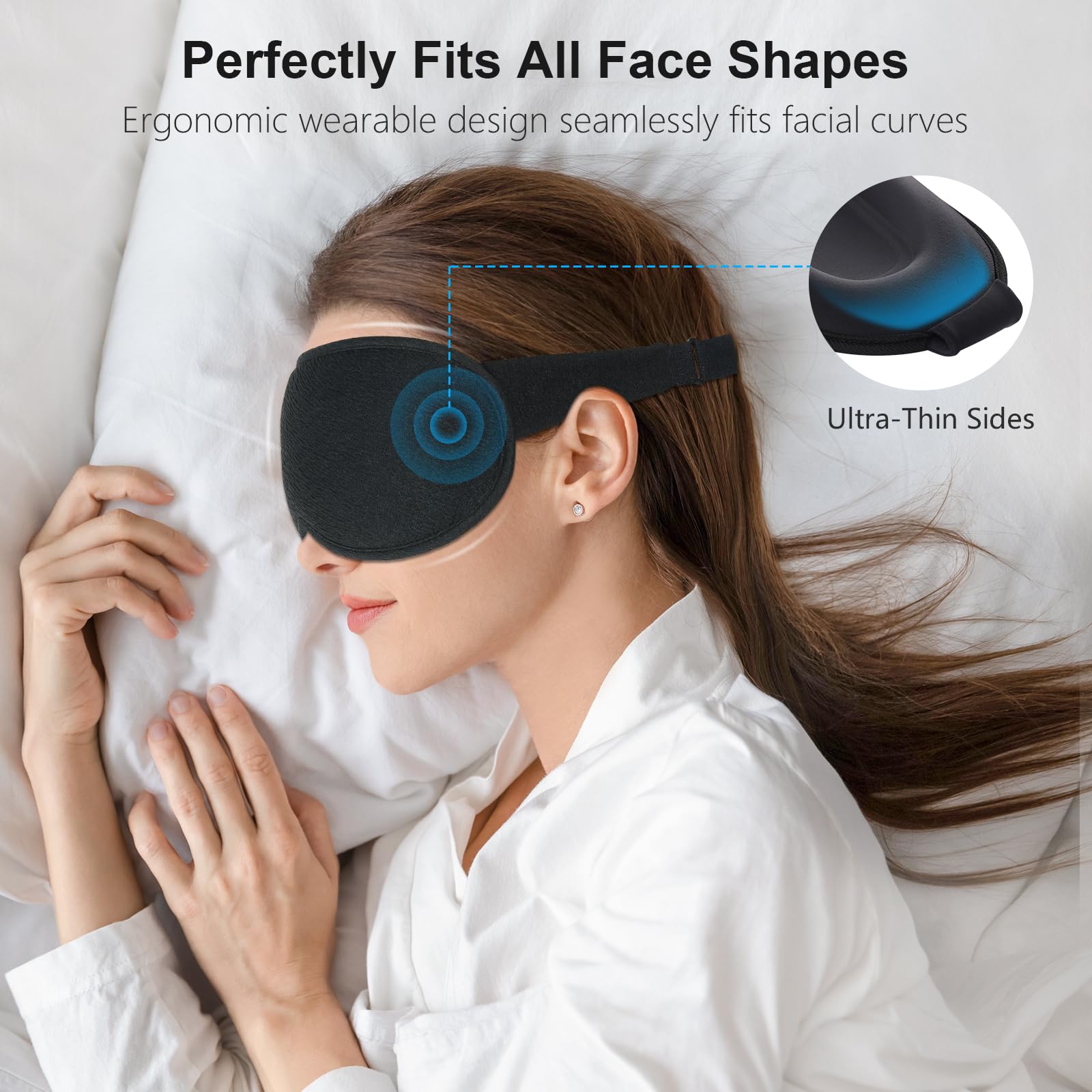 Gritin memory foam breathable mask for cool, comfortable wear