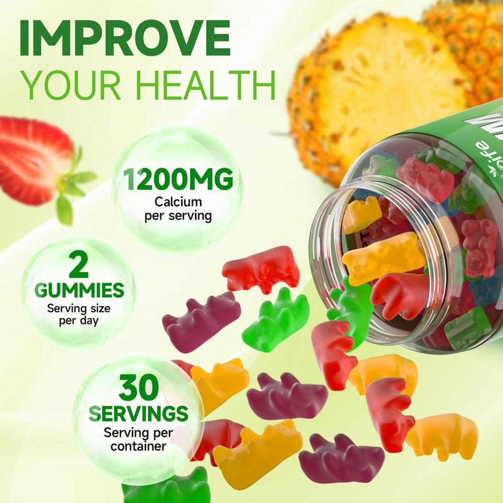GrnLife ingredients panel featuring high absorption calcium citrate and vitamins