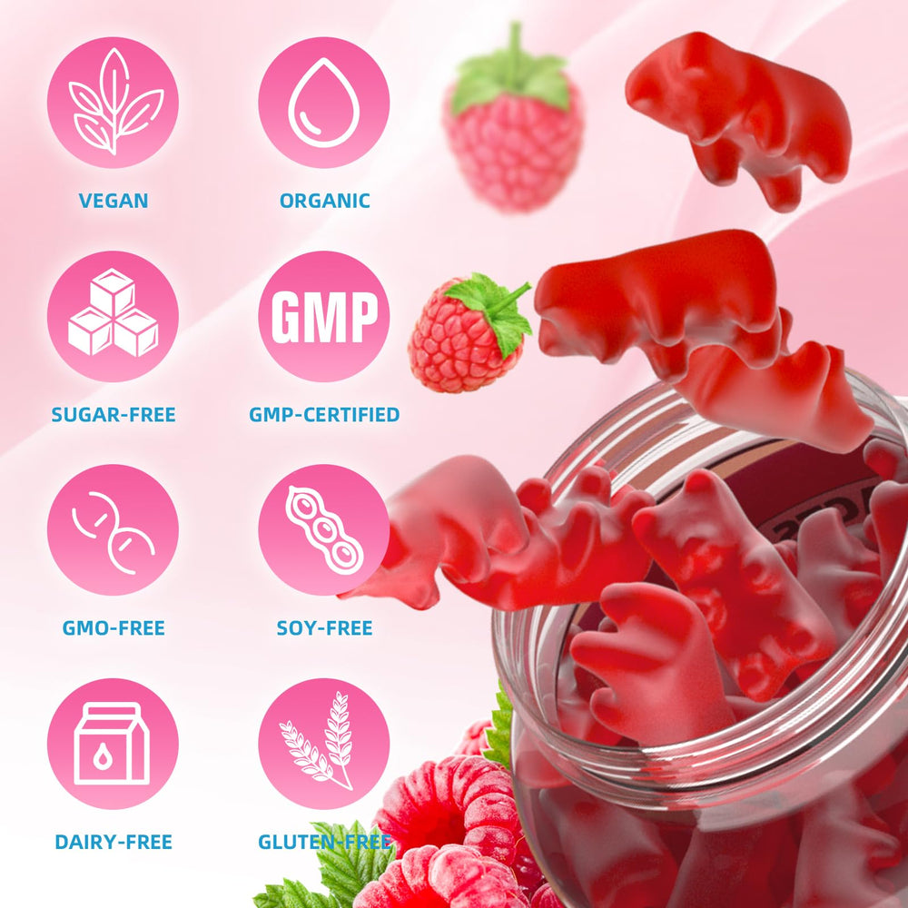 GrnLife calcium citrate gummies raspberry serving-size information on the bottle