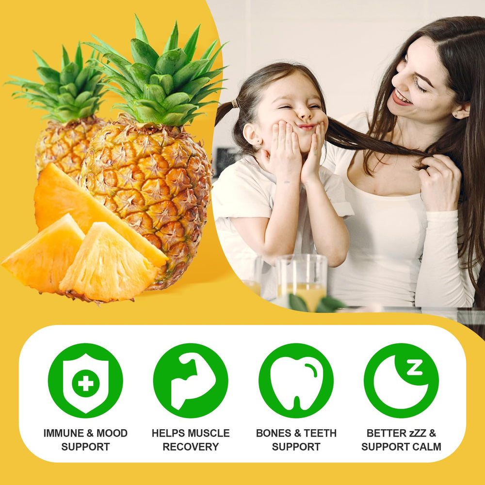 GrnLife bottle pour shows easy-to-chew gummies as a tasty alternative to pills.