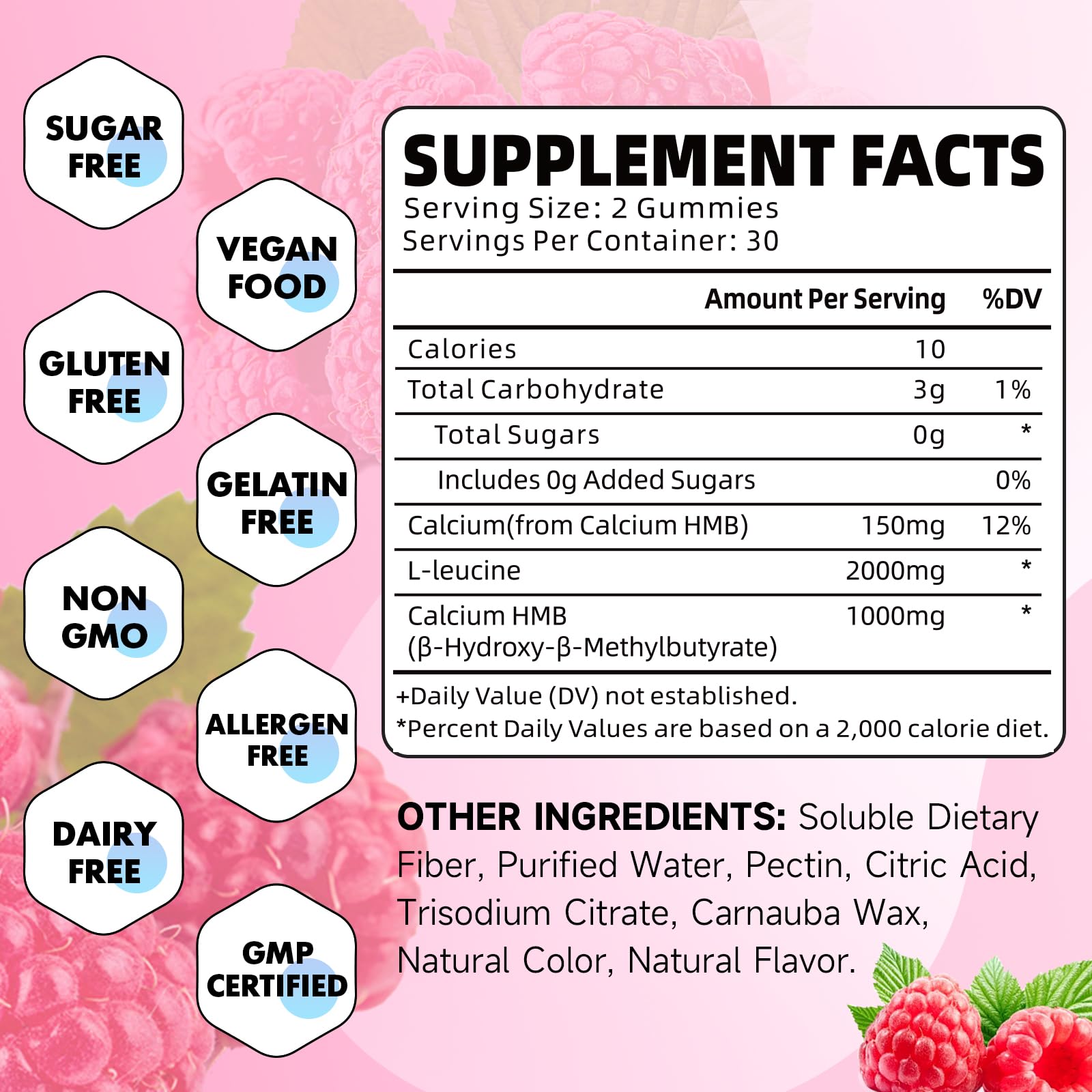 Close-up of GrnLife gummies showing chewy texture and sugar-free raspberry bite