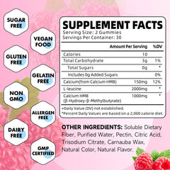 Close-up of GrnLife gummies showing chewy texture and sugar-free raspberry bite