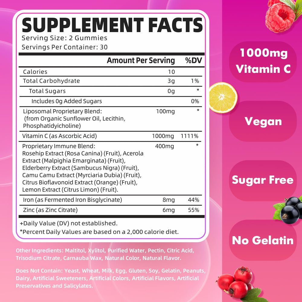 GrnLife raspberry gummies for convenient daily immune and energy support