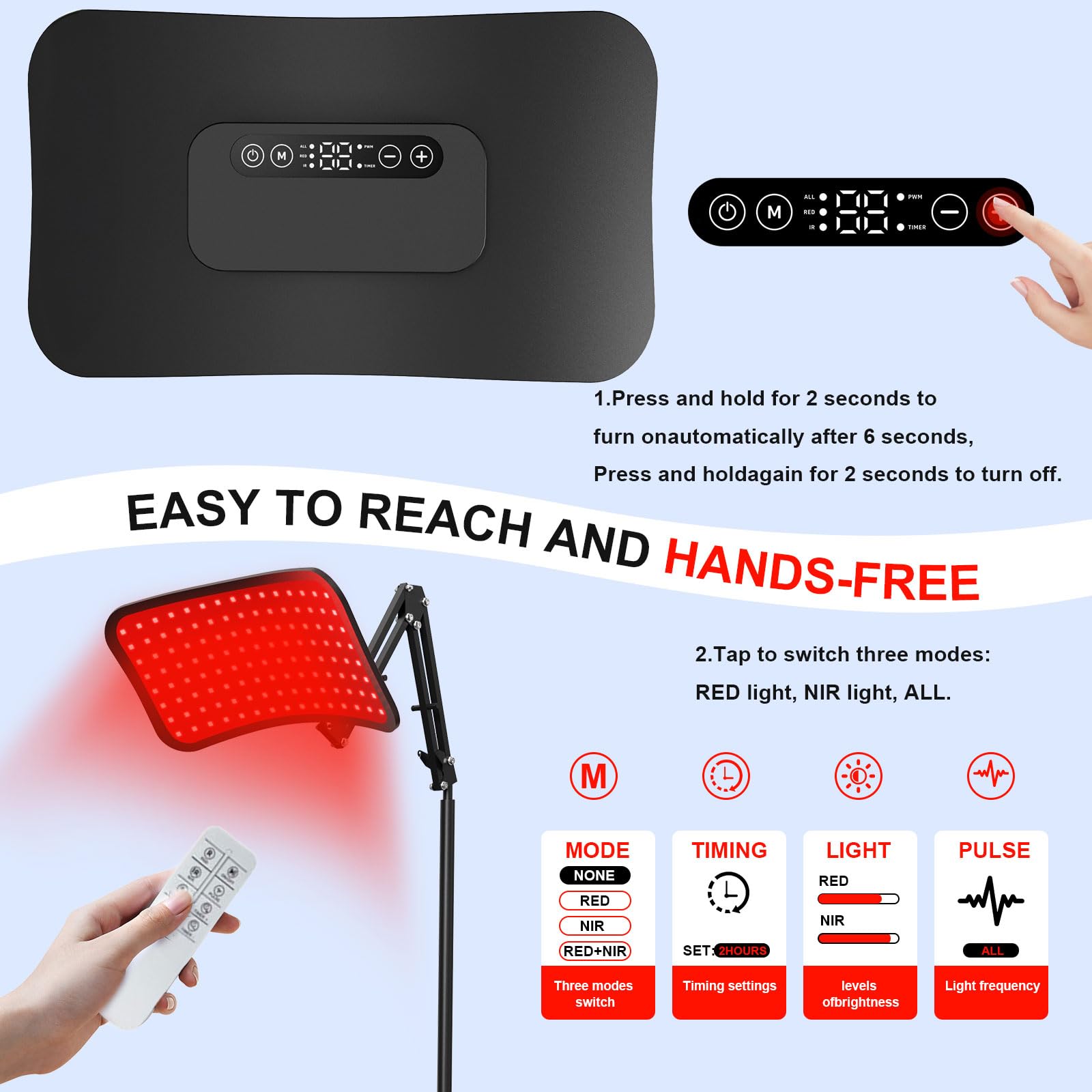 GrnSprX wireless remote for hands free control during therapy