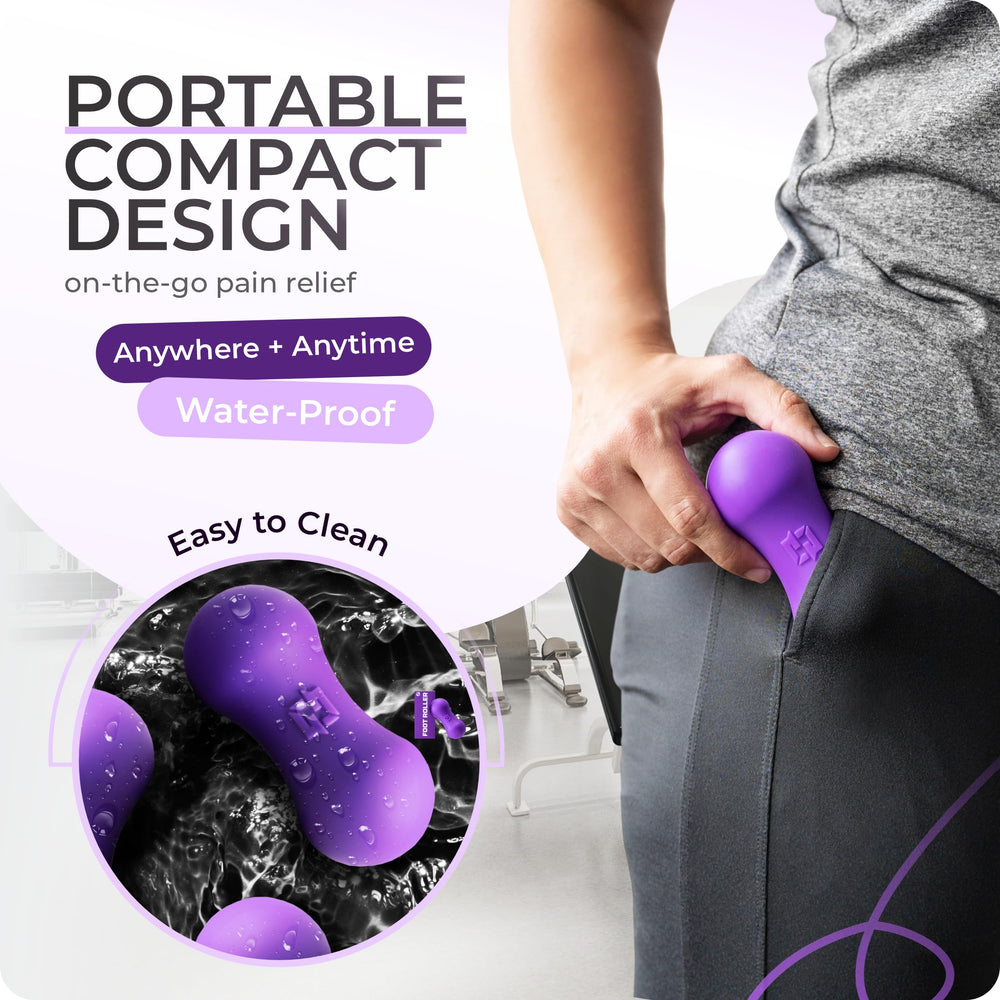 Ground Force BPA-free silicone foot roller for hygienic care.