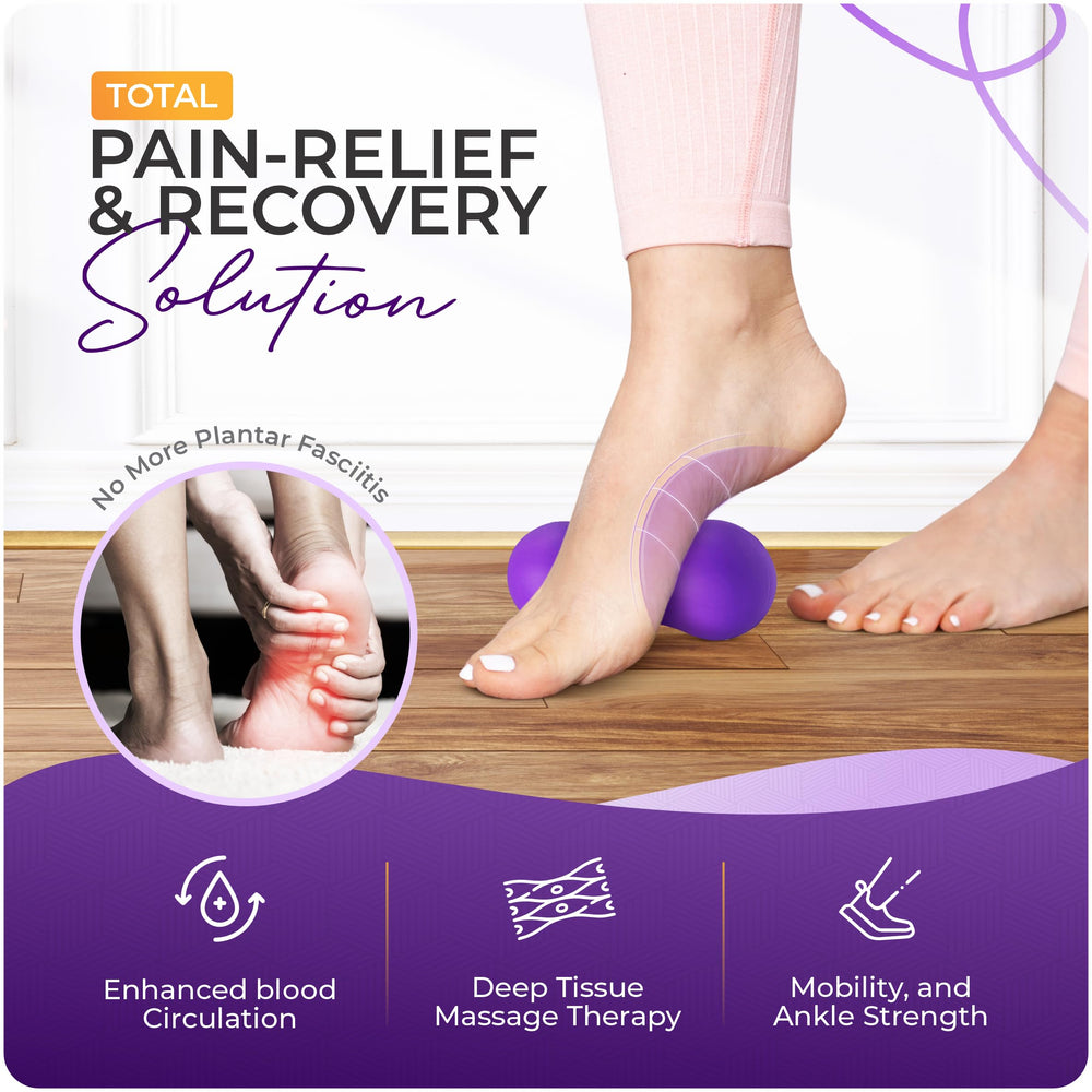 Ground Force deep tissue silicone massage provides firm pressure for sore feet.