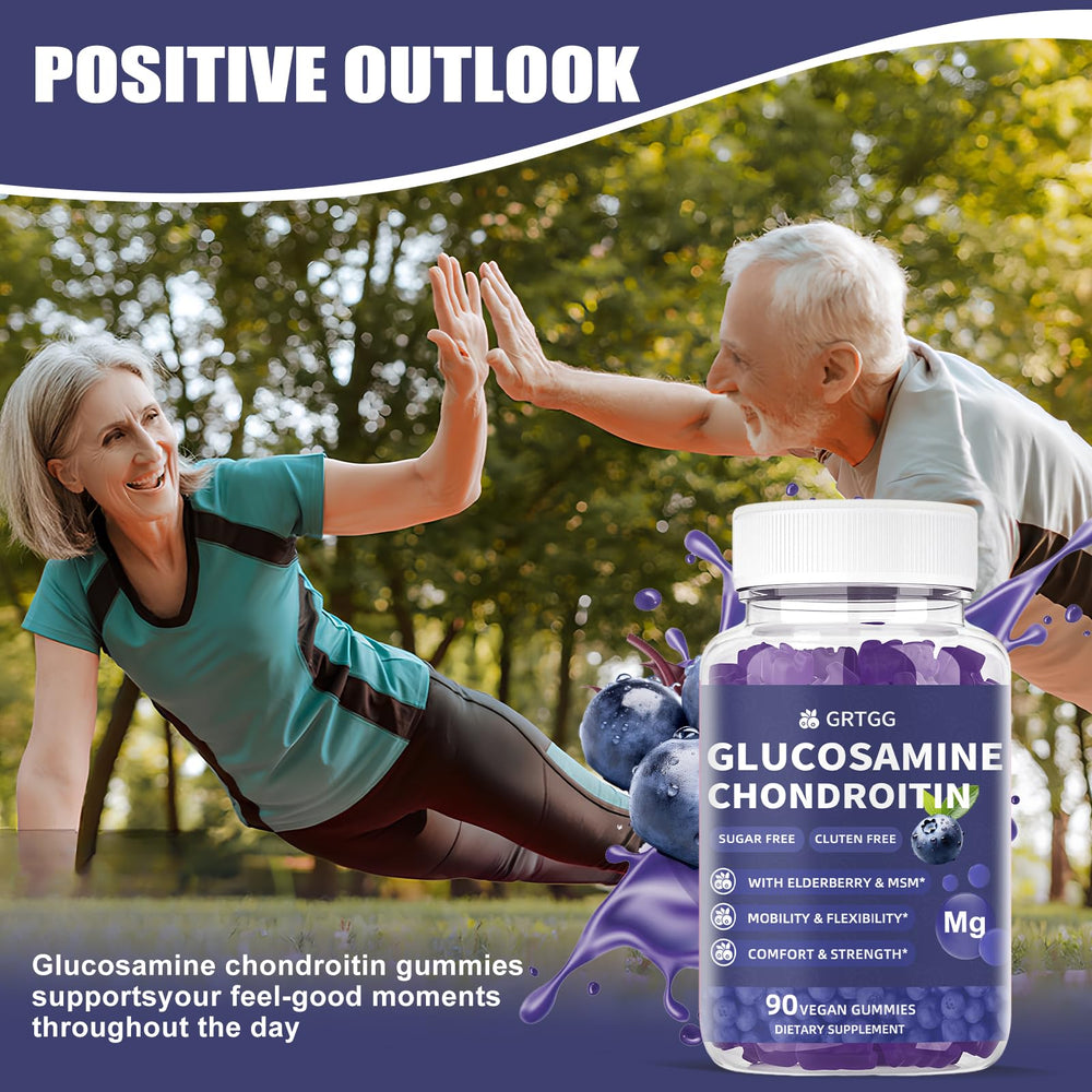 GRTGG bottle with spoons demonstrates convenient daily joint support routine