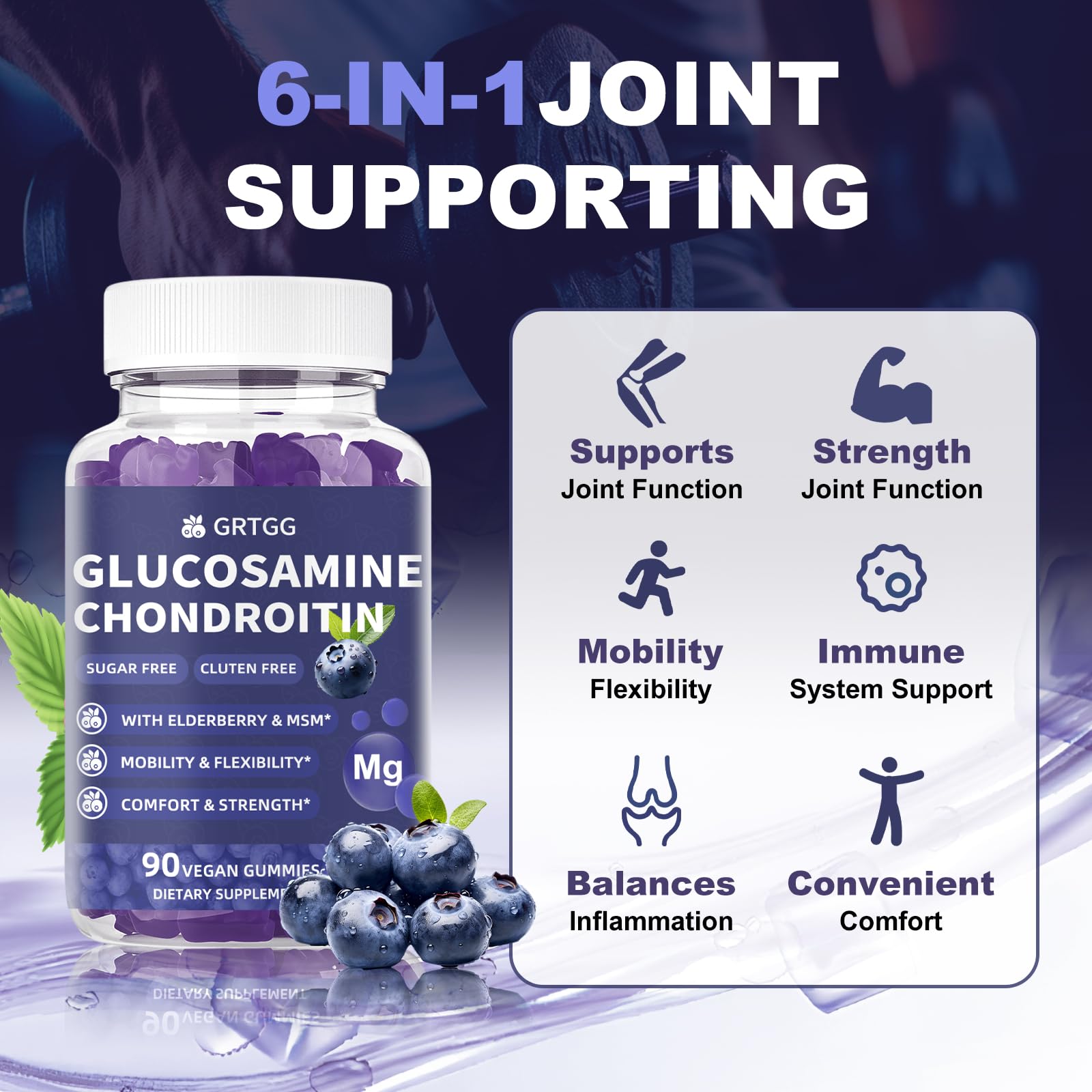 GRTGG packaging front for easy selection and daily joint support reminder