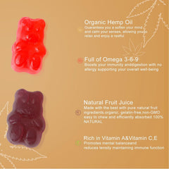 GRTGG hemp gummies close-up of delicious flavor profile and fruity aroma.