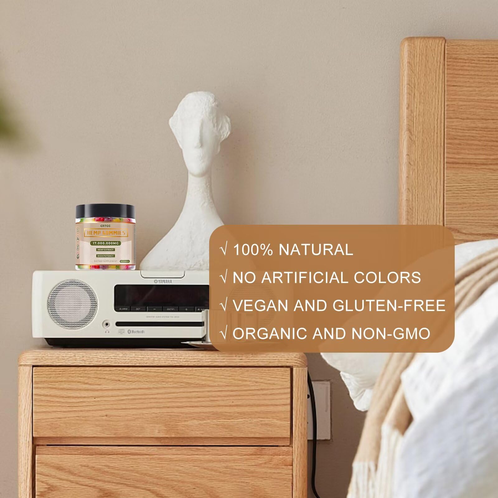 GRTGG hemp gummies omega-3-6-9 and nutrients support brain function.