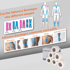 GSPCARE elastic cohesive bandage ideal for sprains during sports.