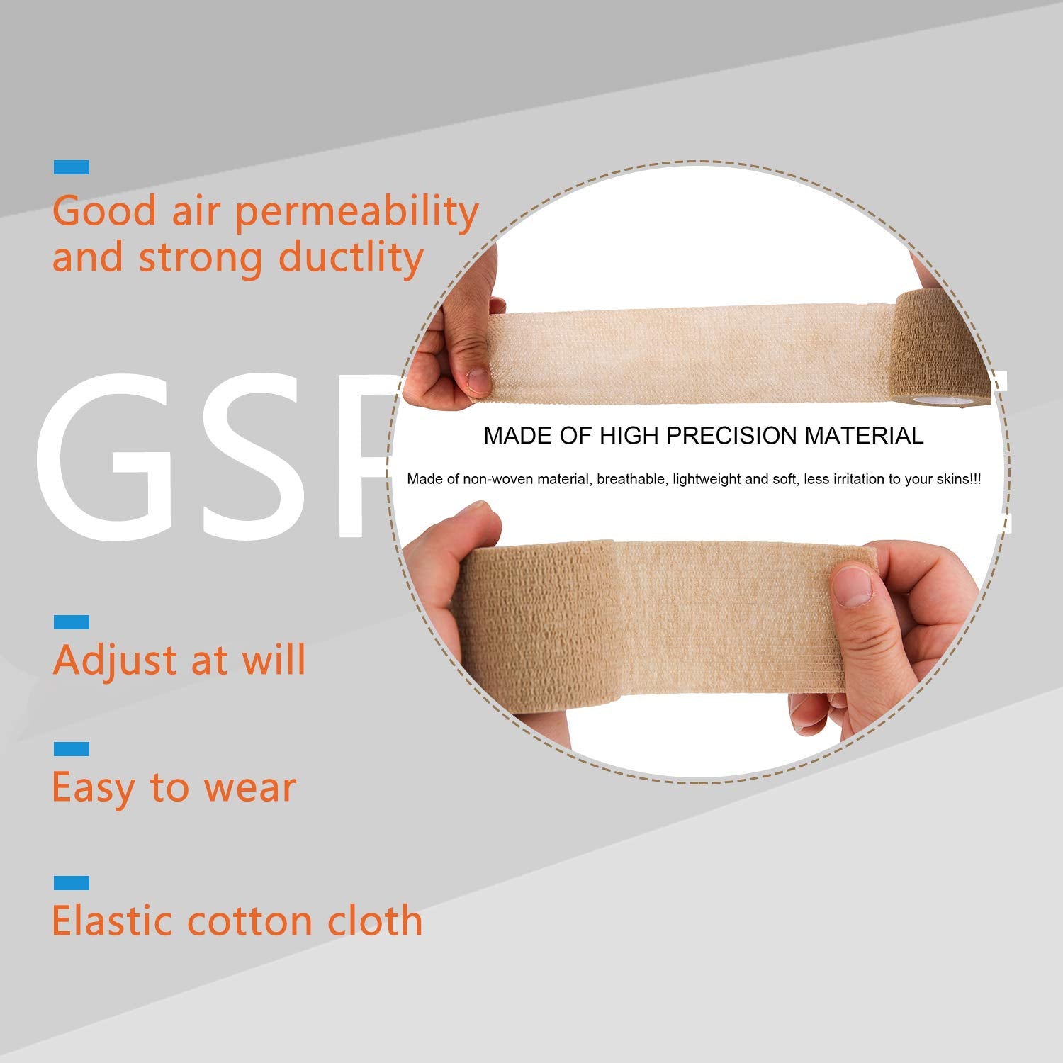 GSPCARE wrap used in a sports first aid scenario for quick protection.