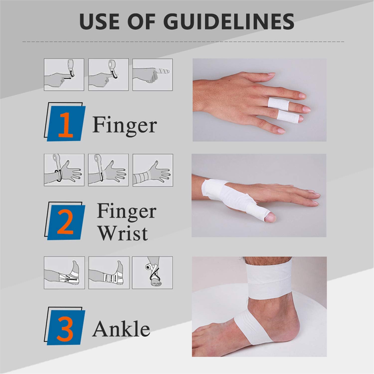 GSPCARE sports injury support bandage ideal for sprains, swelling, and quick stabilization