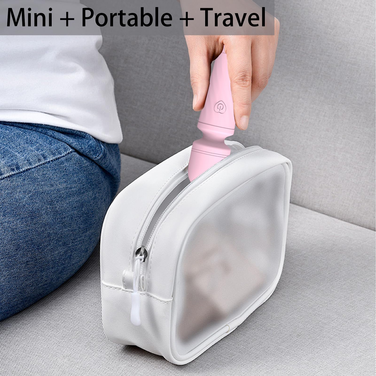 Gsttoomeep mini massager is cordless and portable for travel.