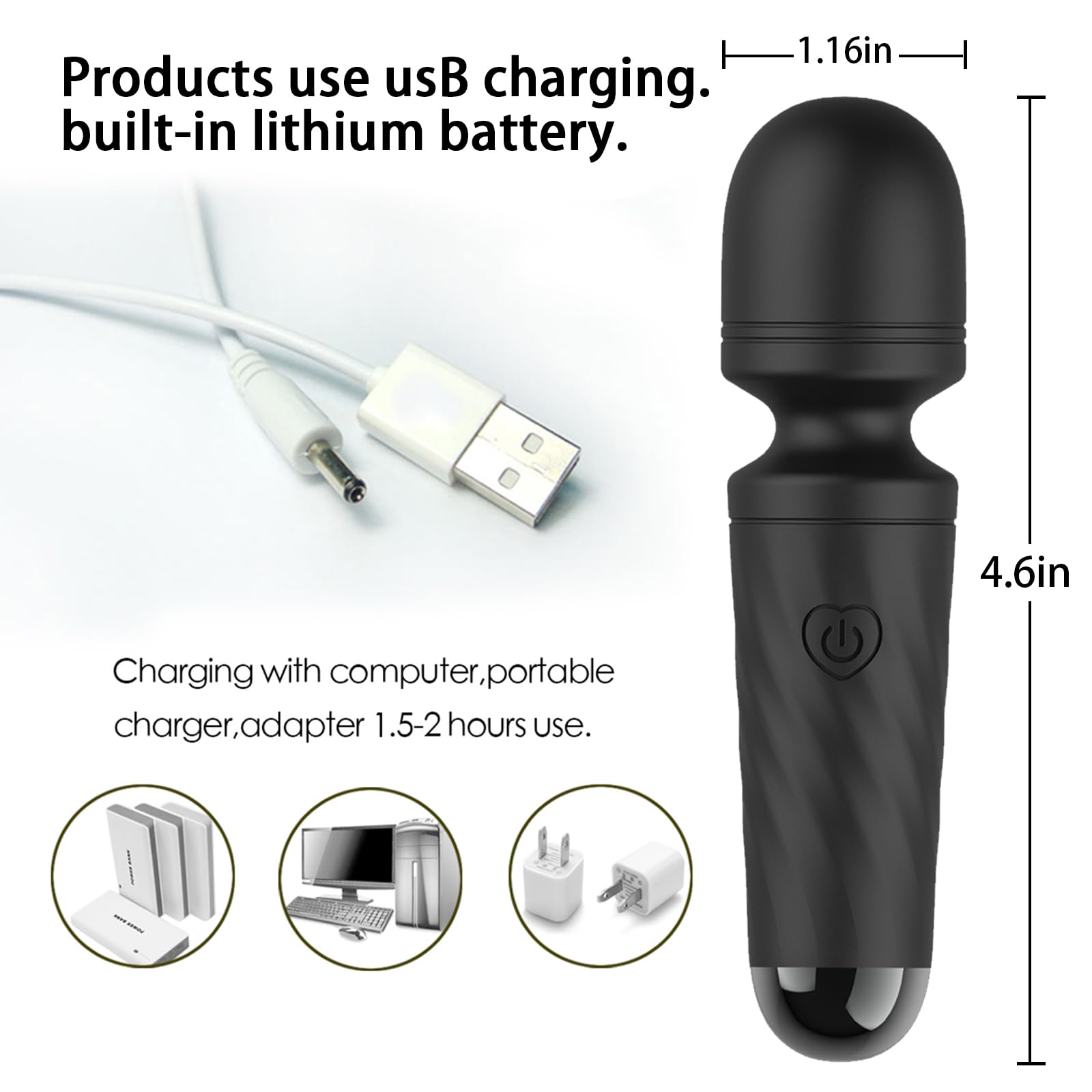 Gsttoomeep massager is waterproof for shower use and easy cleaning