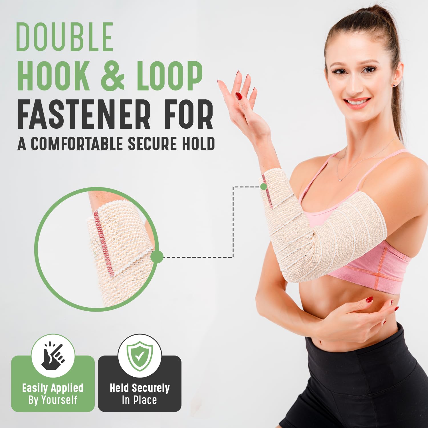 GT banda elástica premium 3 pulgadas, soporte para codo cómodo