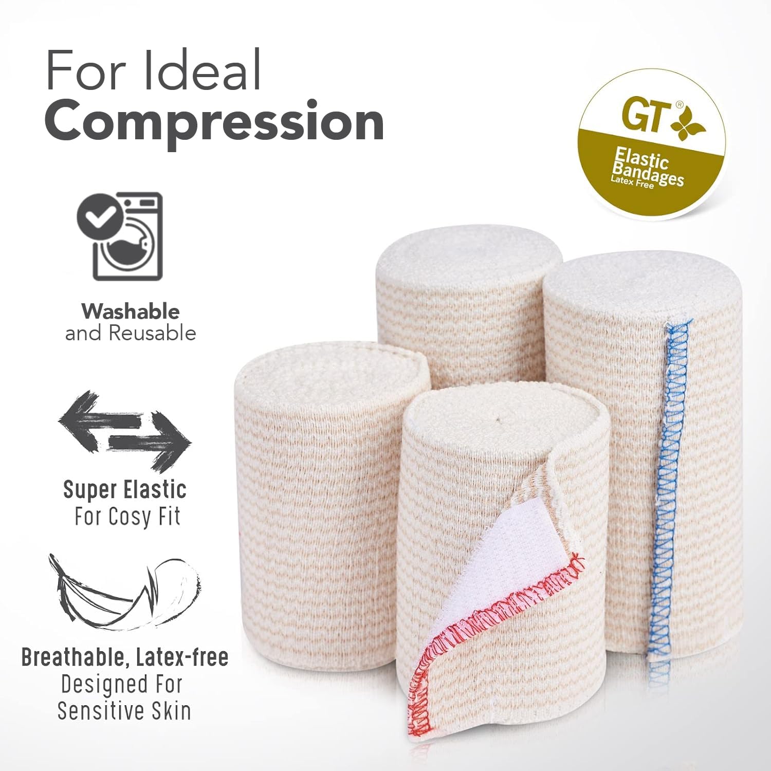 GT banda elástica premium 3 pulgadas, soporte para tobillo seguro