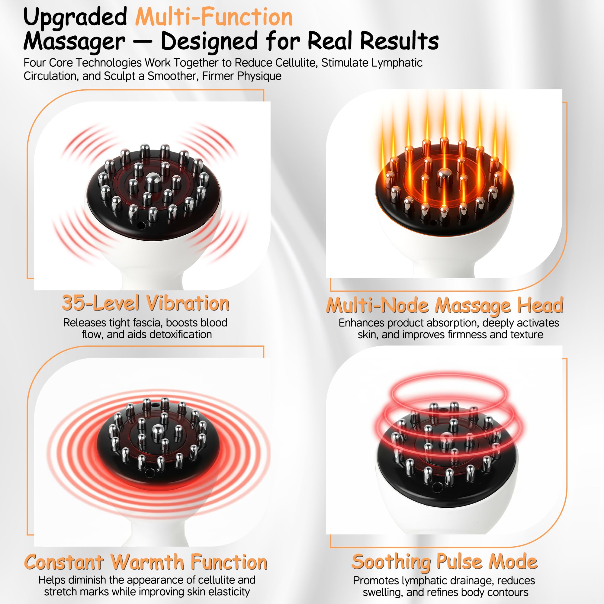 GTQKING Lymphatic Drainage Massager compact design, easy to store and travel.