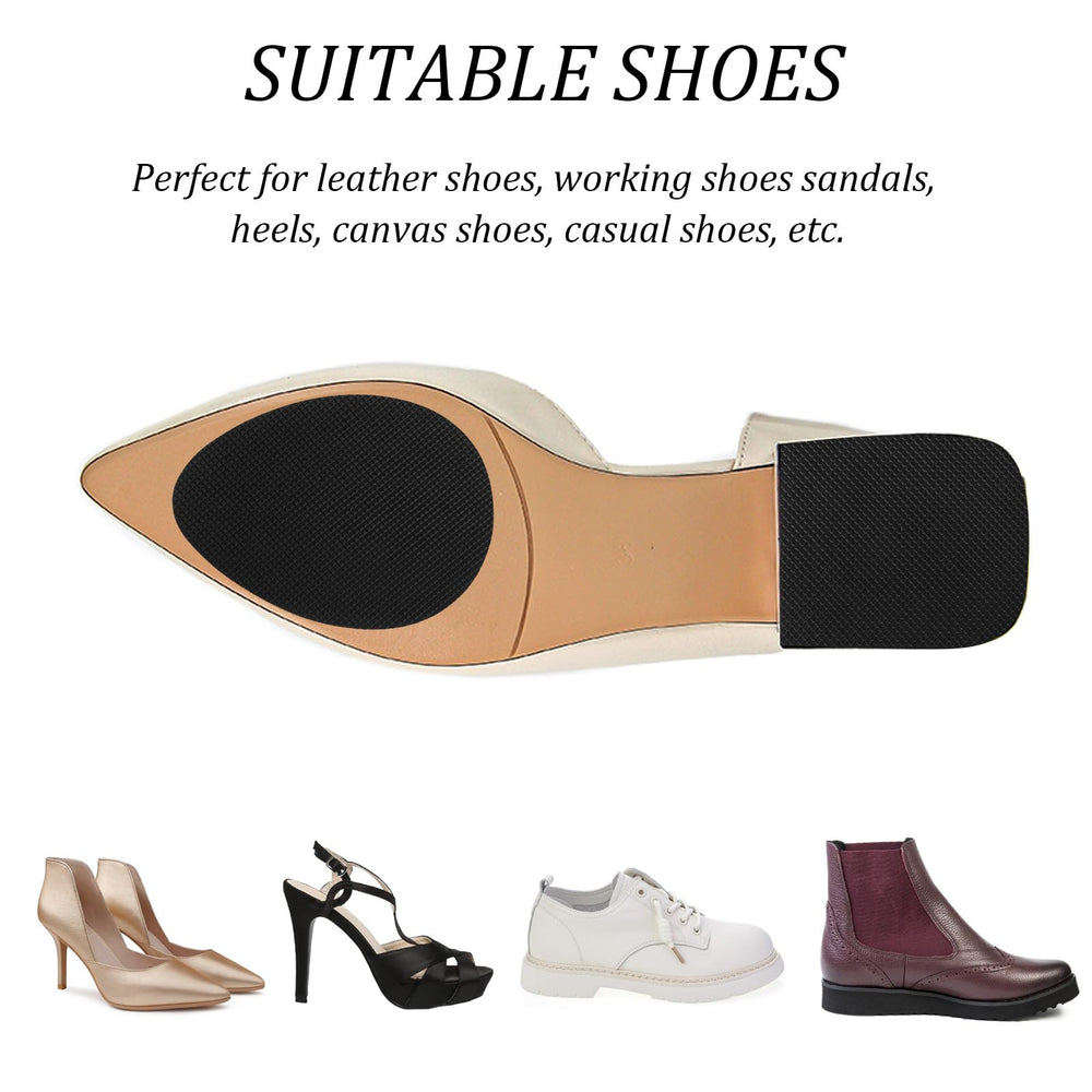 Gtziqa oval non-slip pad in black enhances stability for heels and flats.