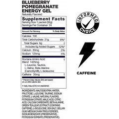 GU Roctane Gel flavor close-up highlighting blueberry-pomegranate taste profile for athletes.