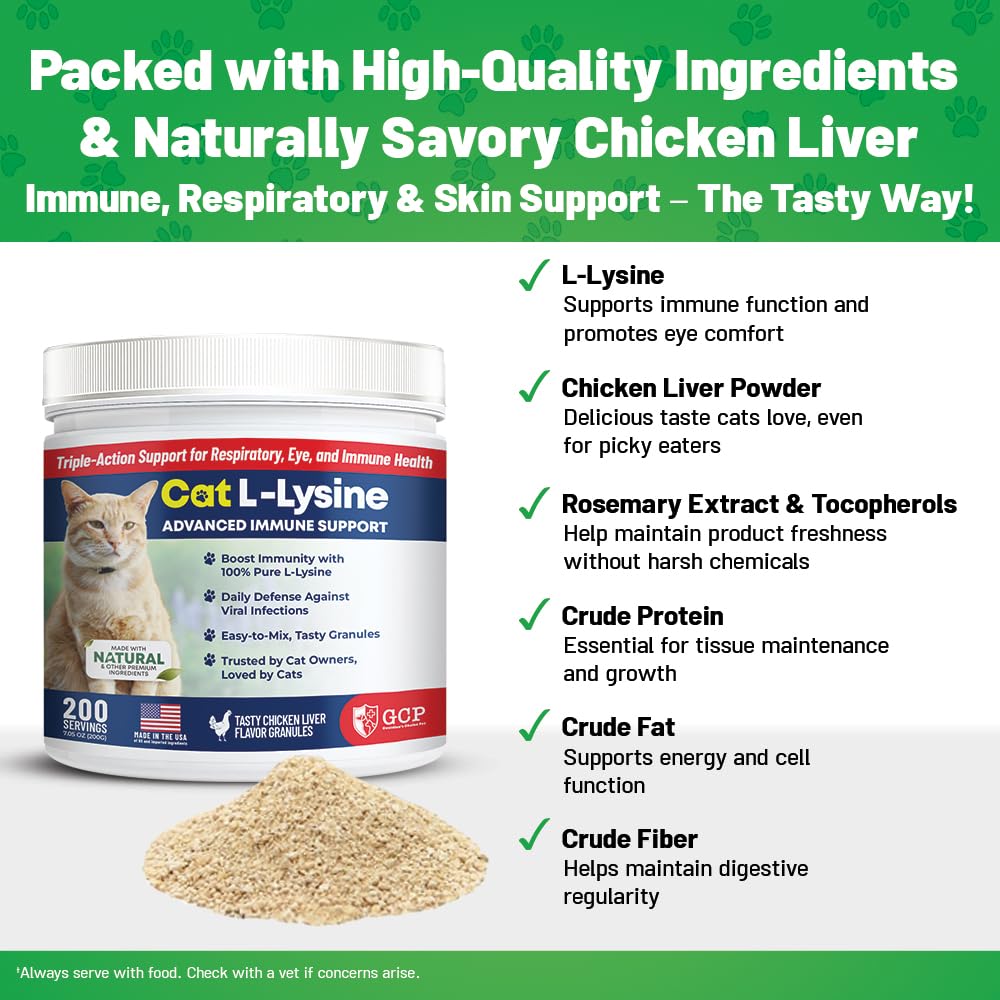 Guardian's Choice chicken liver flavor lysine powder enhances taste.