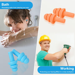 GUIGUZHJ ultra-soft silicone ear plugs provide comfortable daily wear.