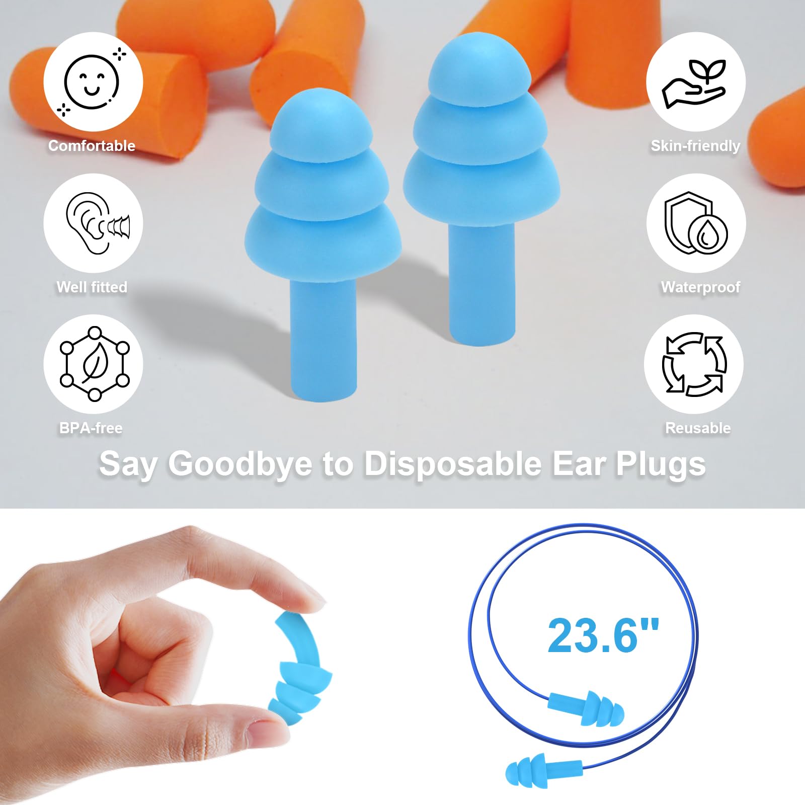 Triple-protection design enhances seal and reduces ambient noise