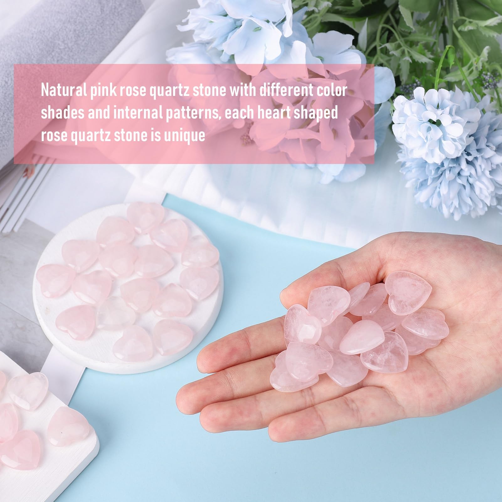 Guiqulai rose quartz crystal meditation visual for focus and calm