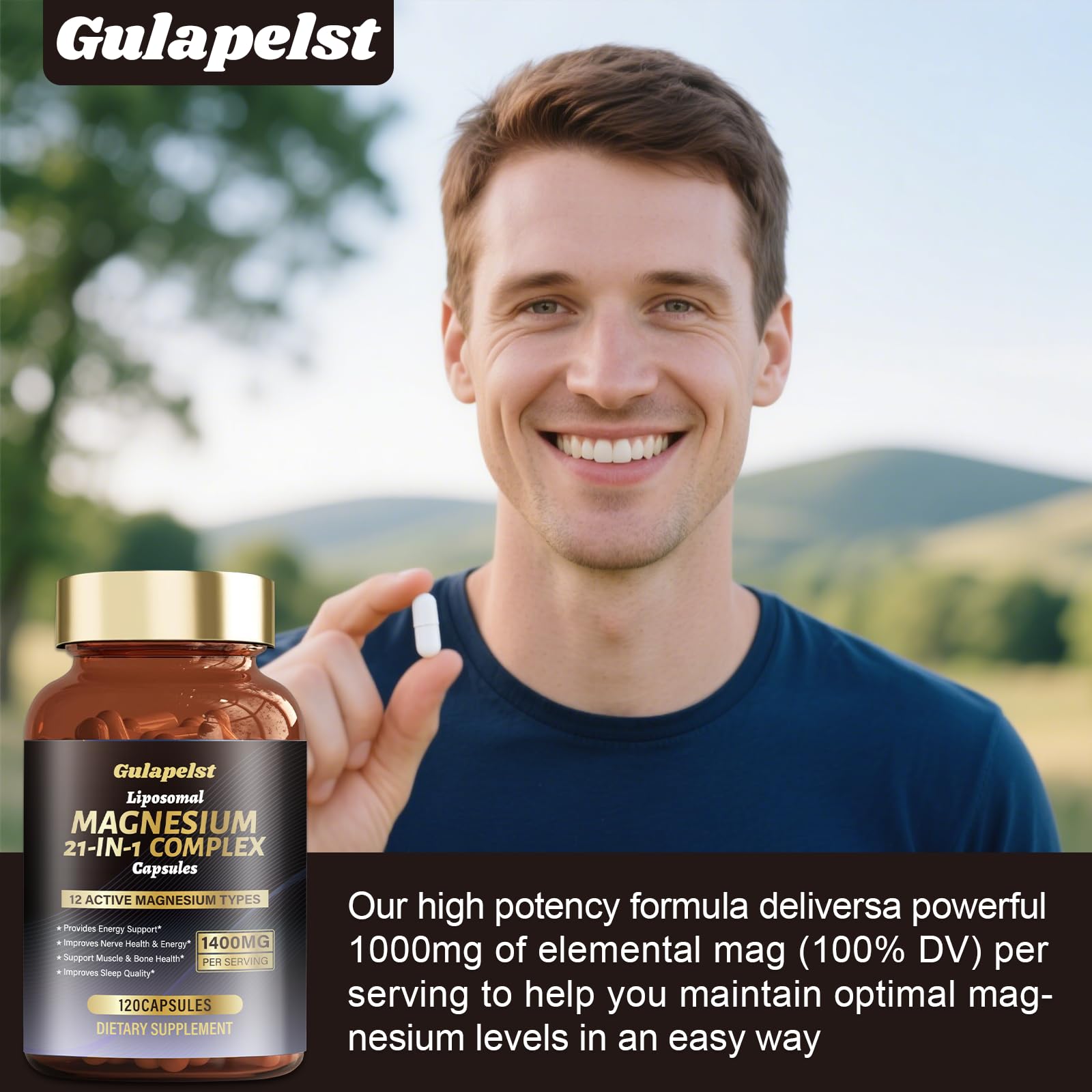 Gulapelst daily routine tips image suggests easy integration into wellness plan.