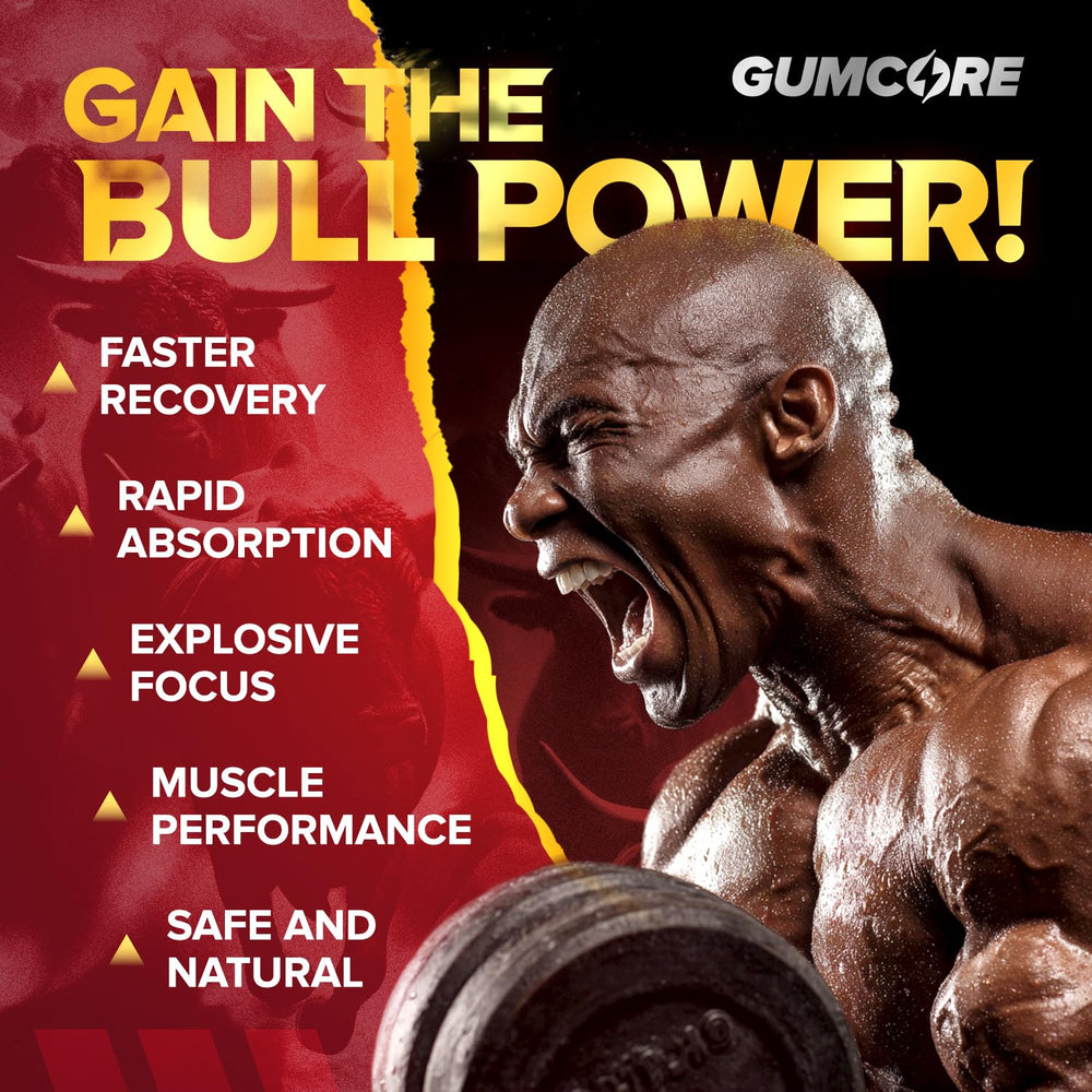 GUMCORE Creatine Monohydrate Gummies being poured demonstrates travel-friendly, mess-free supplementation.